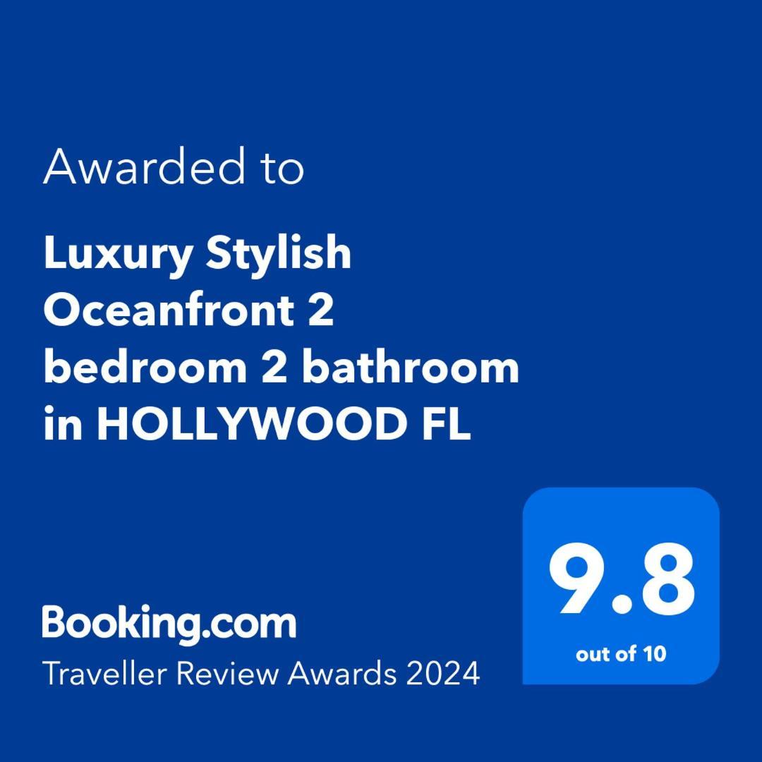 Luxury Stylish Oceanfront 2 Bedroom 2 Bathroom In Hollywood Fl Екстер'єр фото